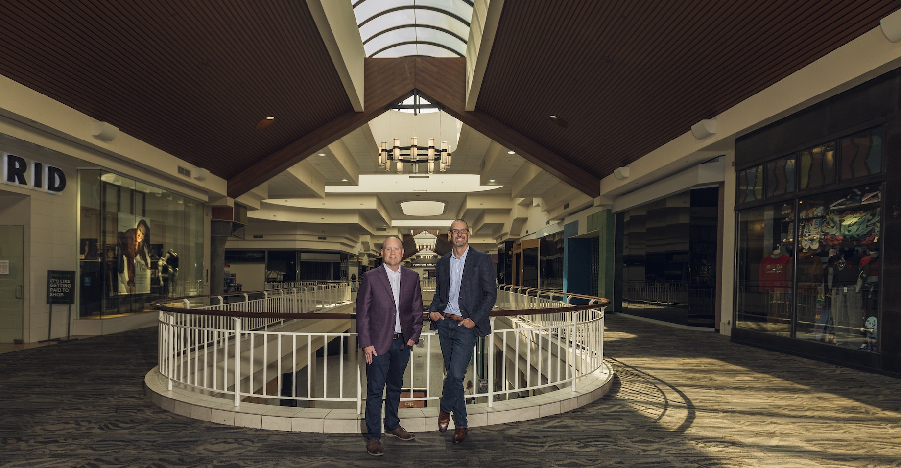 Advisors Excel co-founders Cody Foster and David Callahan at West Ridge Mall