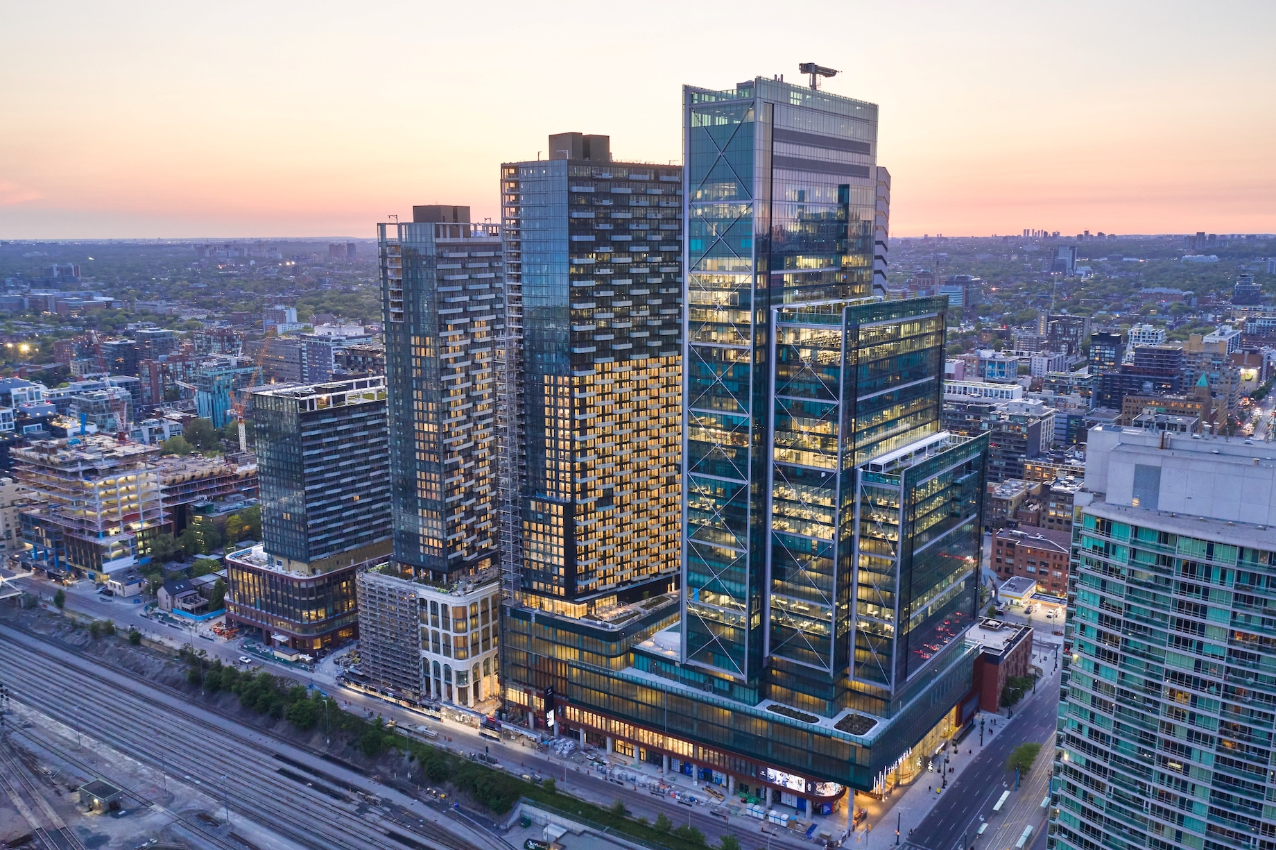 Six buildings house rental and condominium units for 1,700 residents.