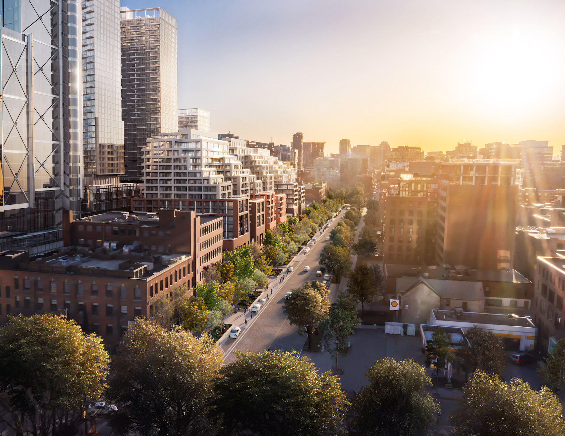 Among RioCan and Allied’s efforts to connect The Well to the growing King West community, a newly landscaped promenade and a 