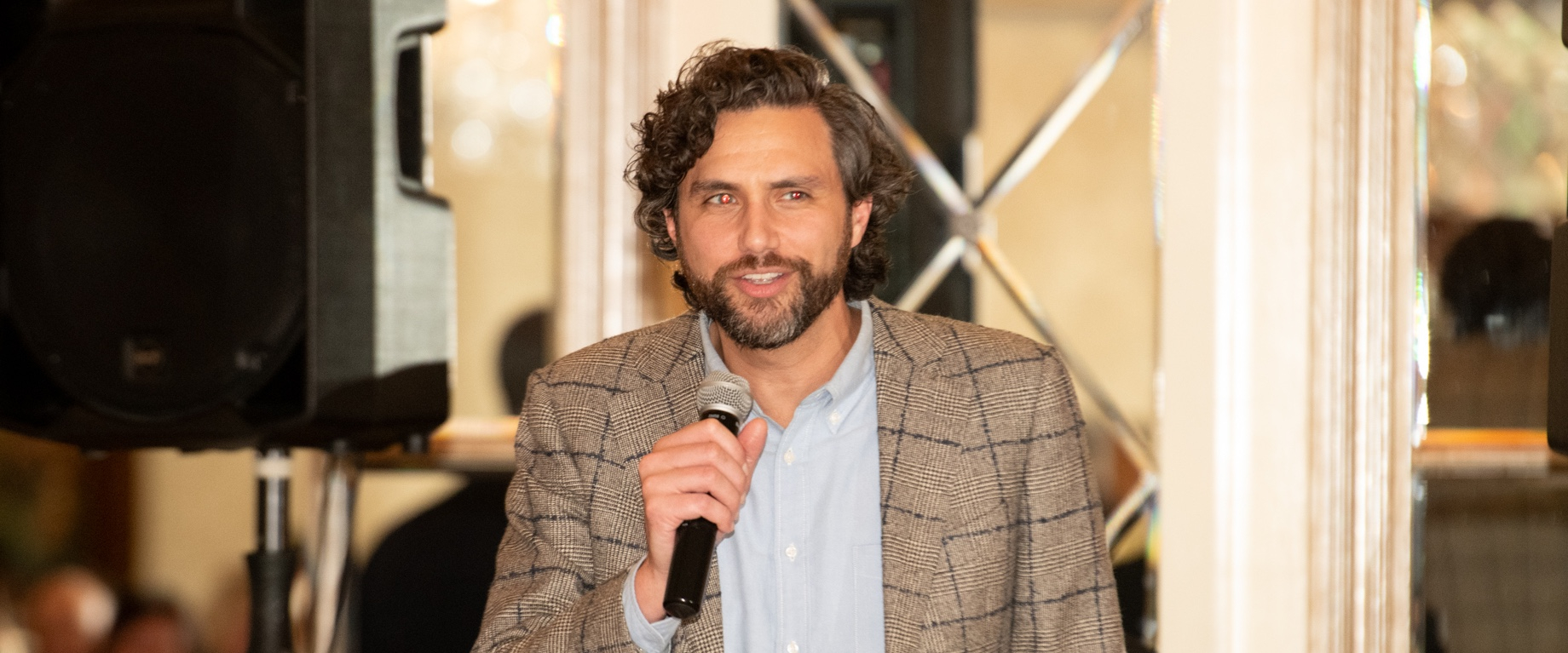 Cory Thompson at Urban Edge Properties’ 2023 holiday party