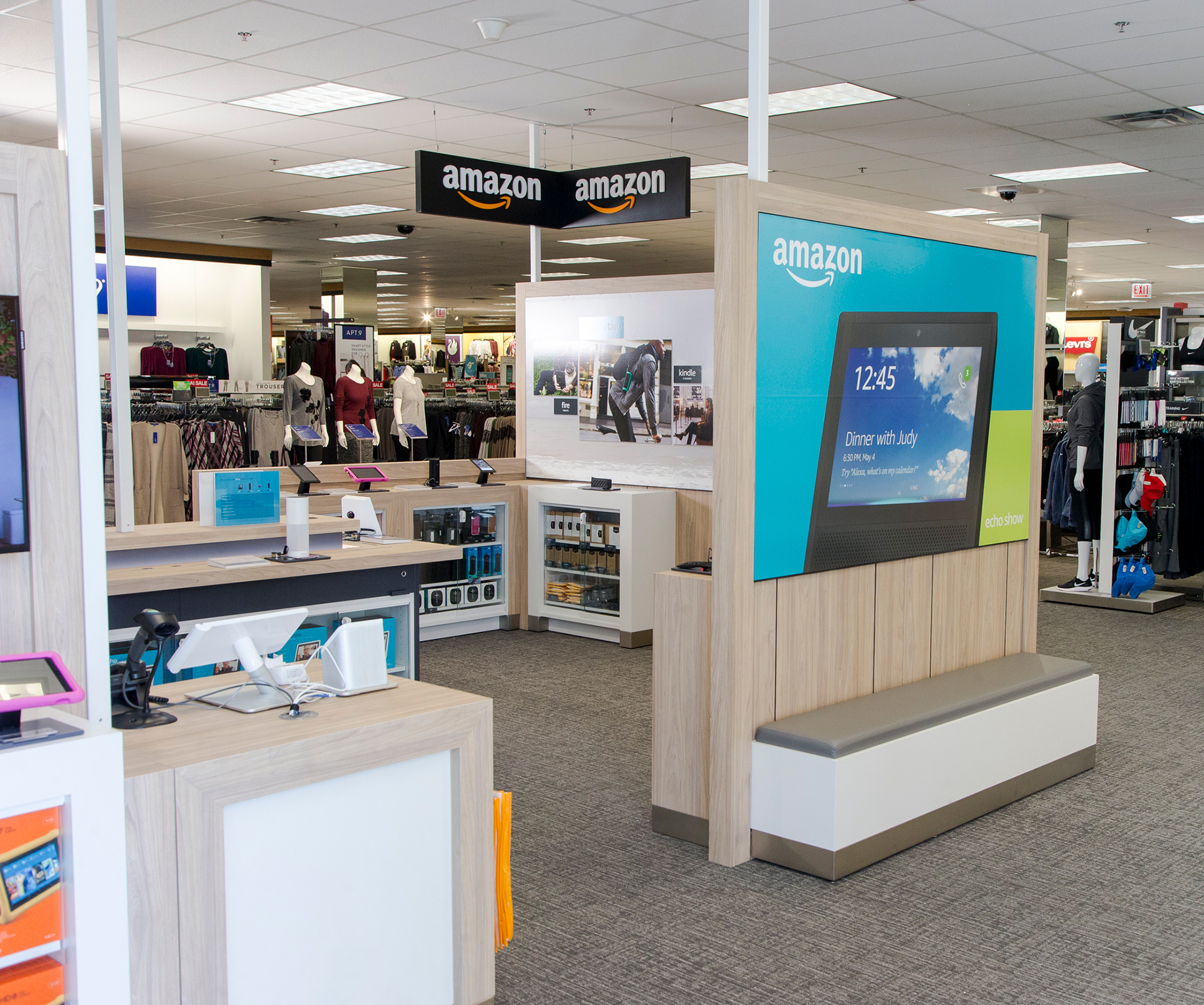 Amazon operates branded boutiques inside 30 Kohl's stores