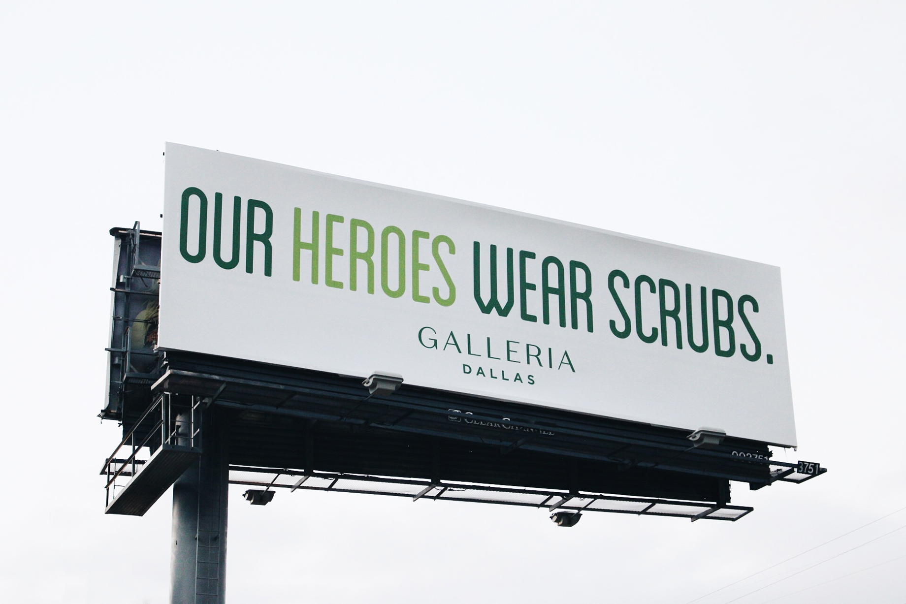 Trademark Property Co. took out a billboard near its Galleria Dallas in part to engage with and inspire tenants