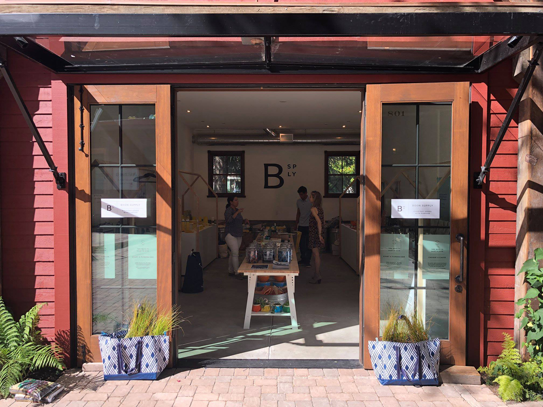 Boon Supply Co.'s first pop-up shop, at Mill Valley (Calif.) Lumber Yard