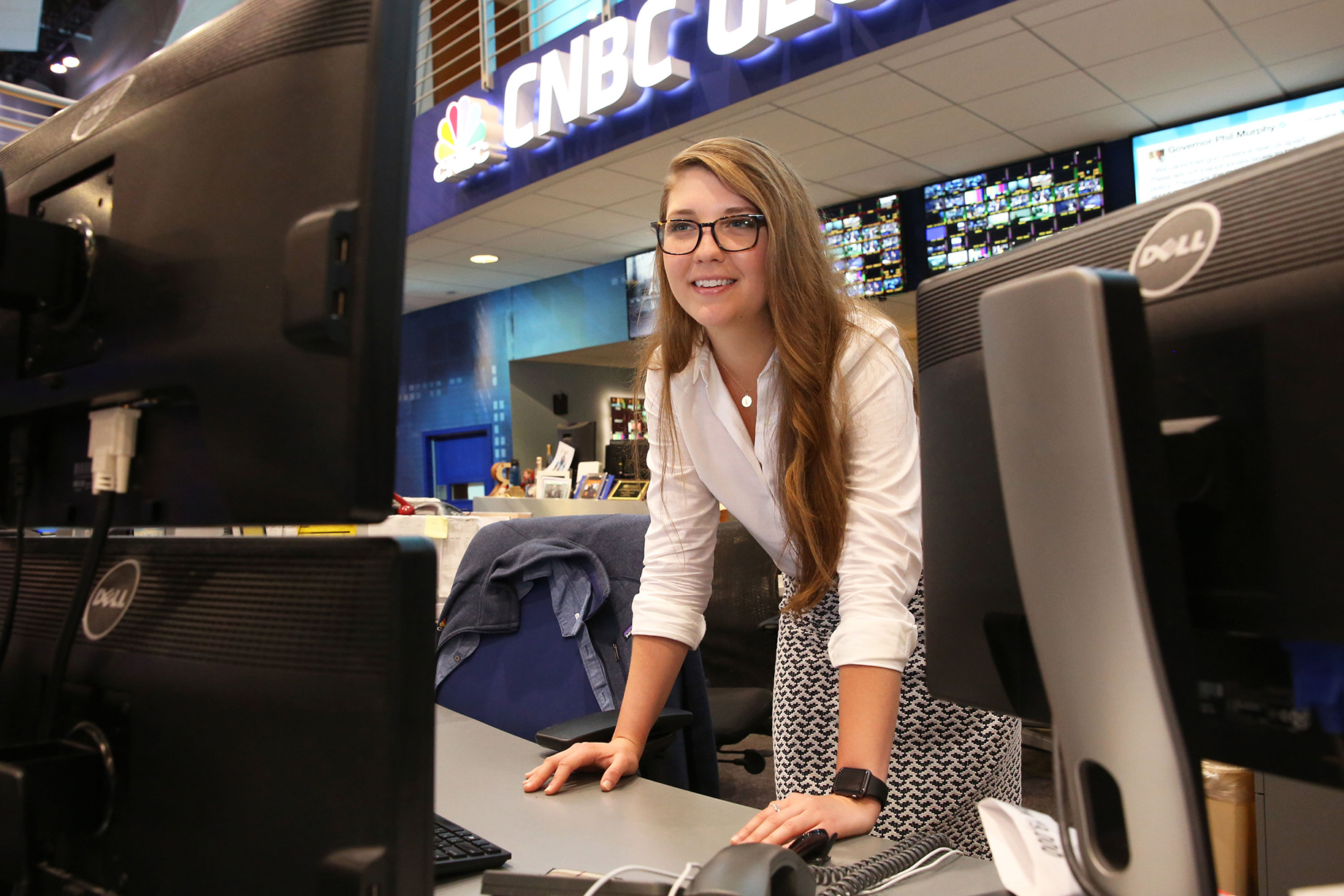 Lauren Thomas at CNBC headquarters, in New York City