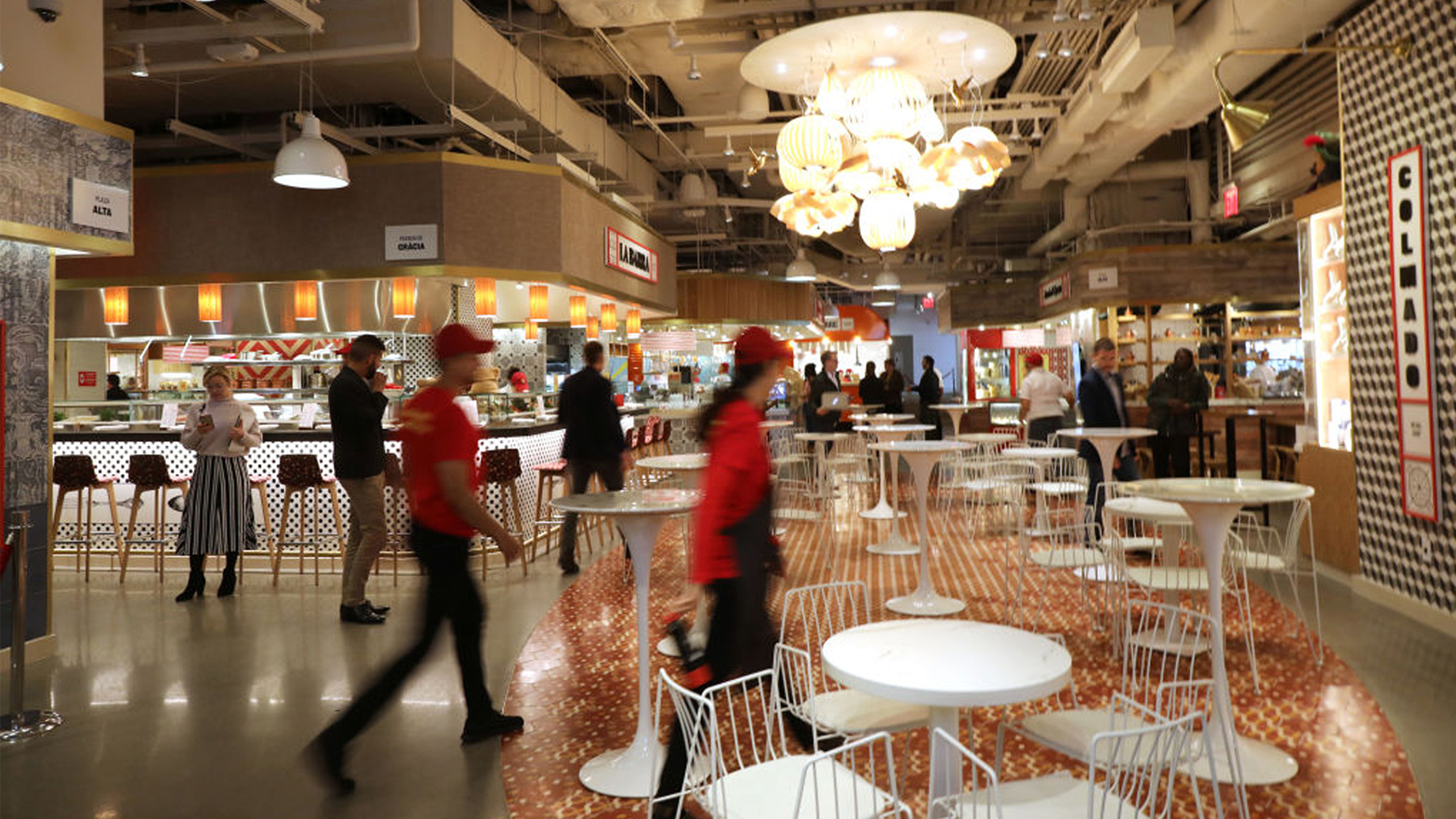 Mercado Little Spain, in the newly opened Hudson Yards development. This 35,000-square-foot food hall, which had a soft openi