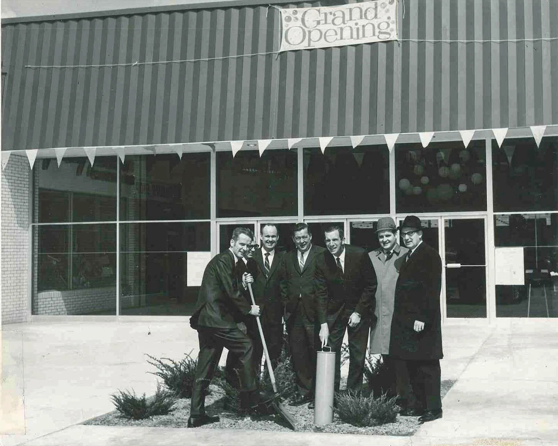 A time capsule being buried during Logansport Mall’s 1968 grand opening in 1968. Photos above and at top courtesy of the Phar